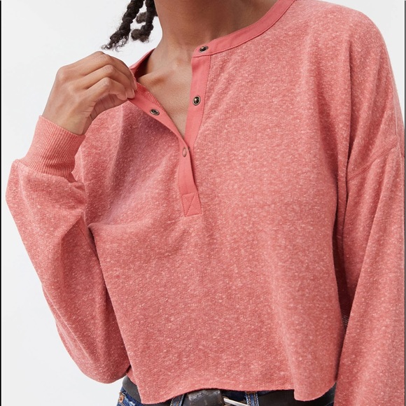 Urban Outfitters Tops - NWT UO Out From Under Emmy Henley Crop Top M